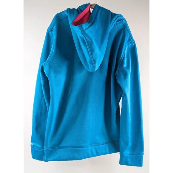 Under Armour Youth Boys Size L Blue Hoodie Loose Pullover Sweatshirt Pockets - Picture 4 of 11